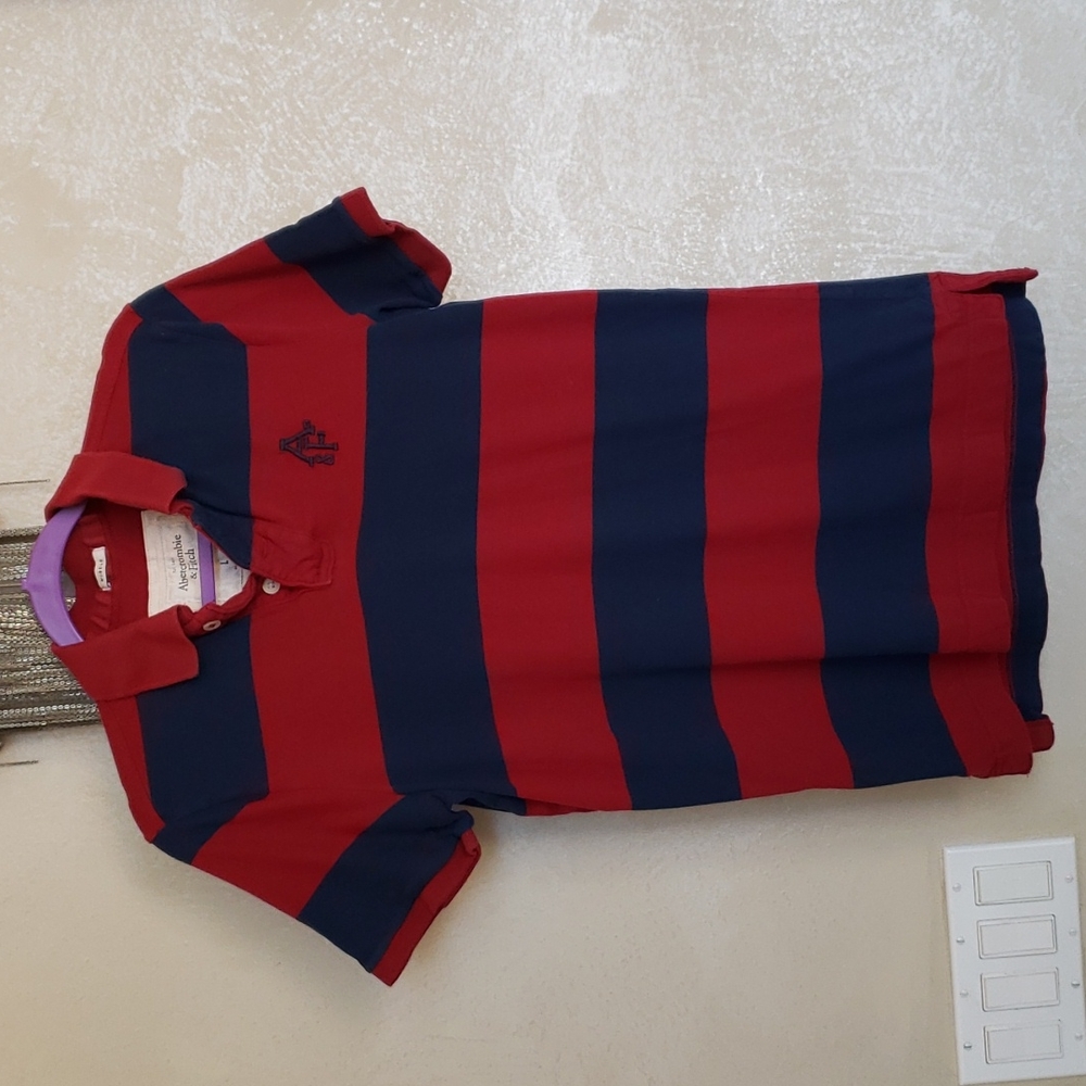 ABERCROMBIE FITCH POLO shirt muscle L  100% cotton